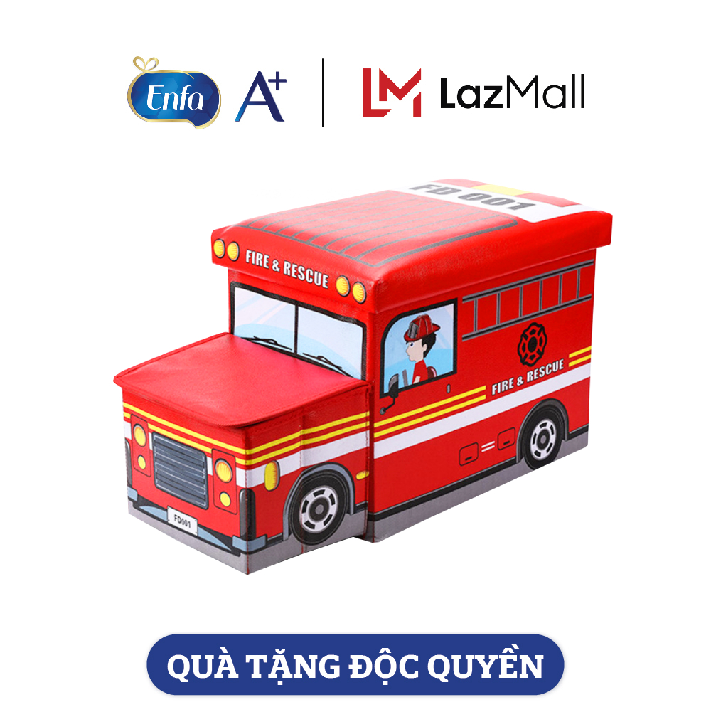 [Quà Tặng Enfa] Thùng đồ chơi gấp gọn