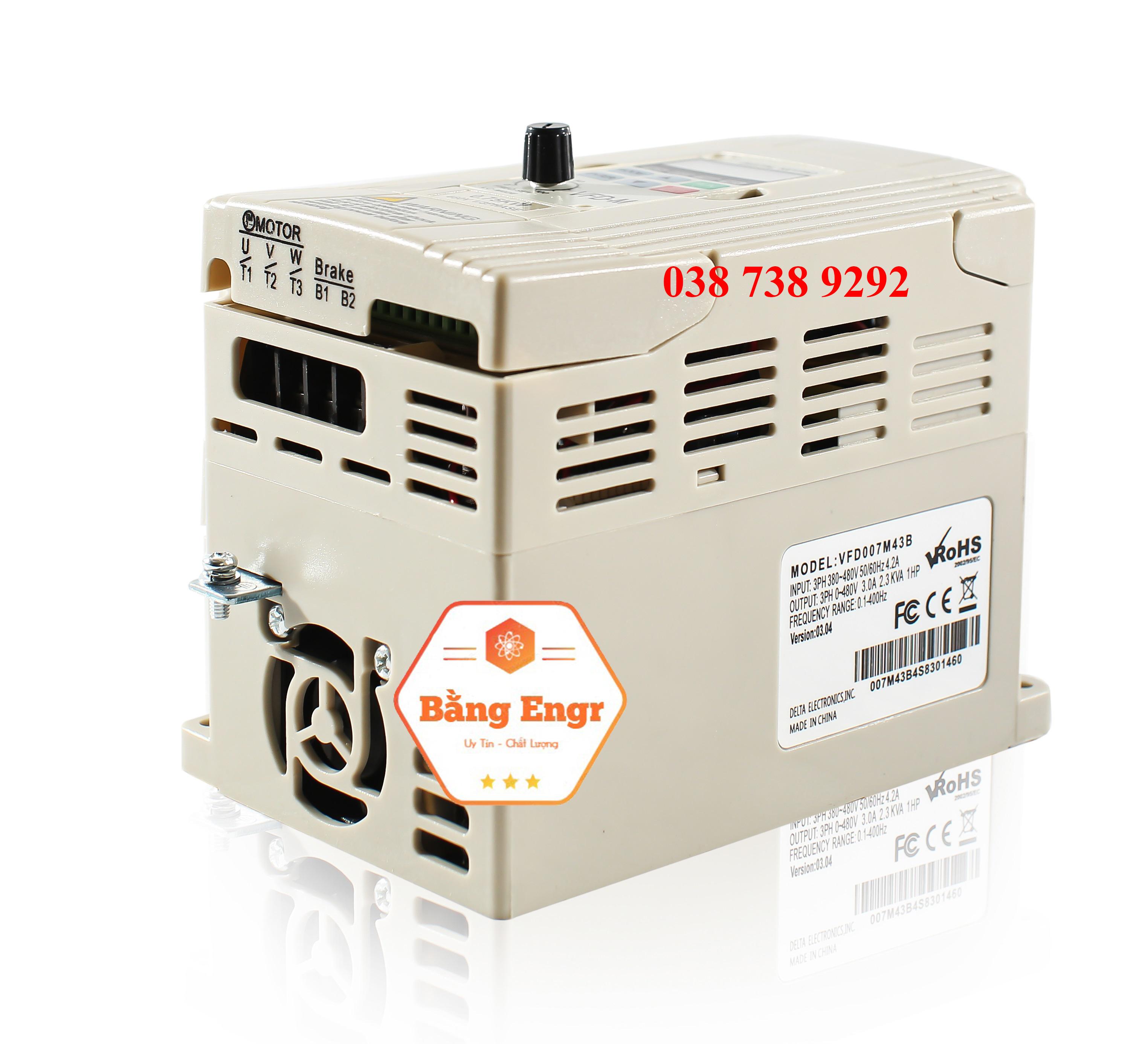 Biến tần Delta VFD-M vào 3 pha 380v Ra 3 pha 380v