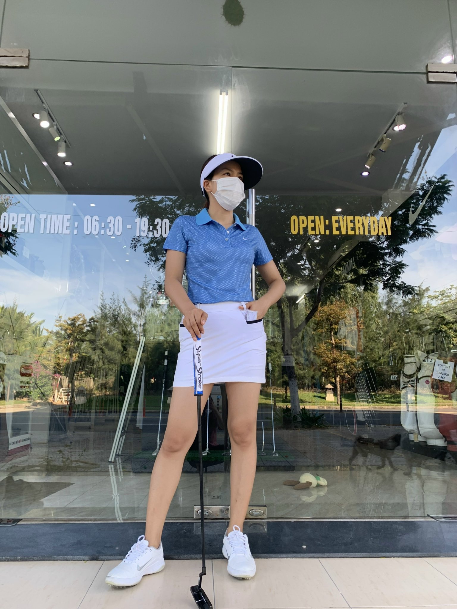 áo golf nữ Nike Dri fit xuất dư - golf T shirt women - golf T shirt lady