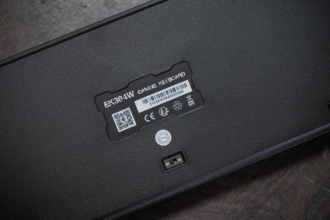 Bàn phím cơ không dây chơi game E-DRA EK384W - Gateron Switch