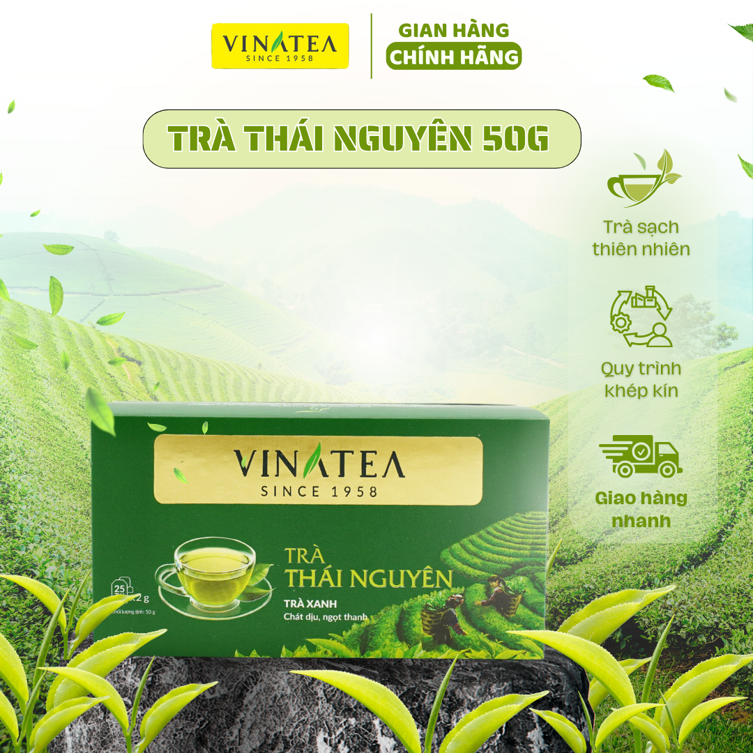 Trà Vinatea Thái Nguyên túi lọc 50g