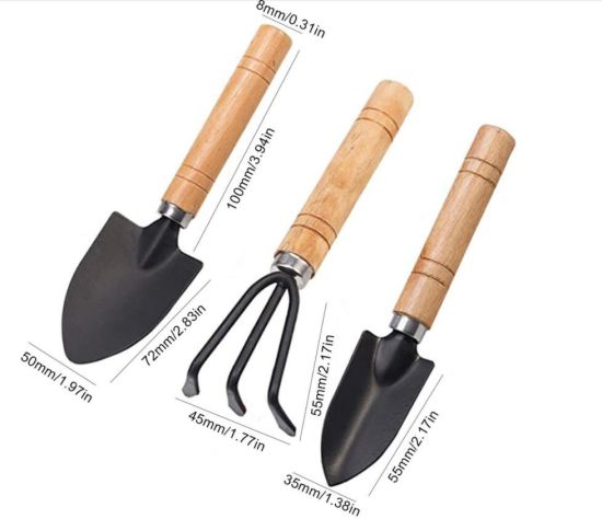 Bộ cuốc xẻng làm vườn mini - dụng cụ làm vườn mini