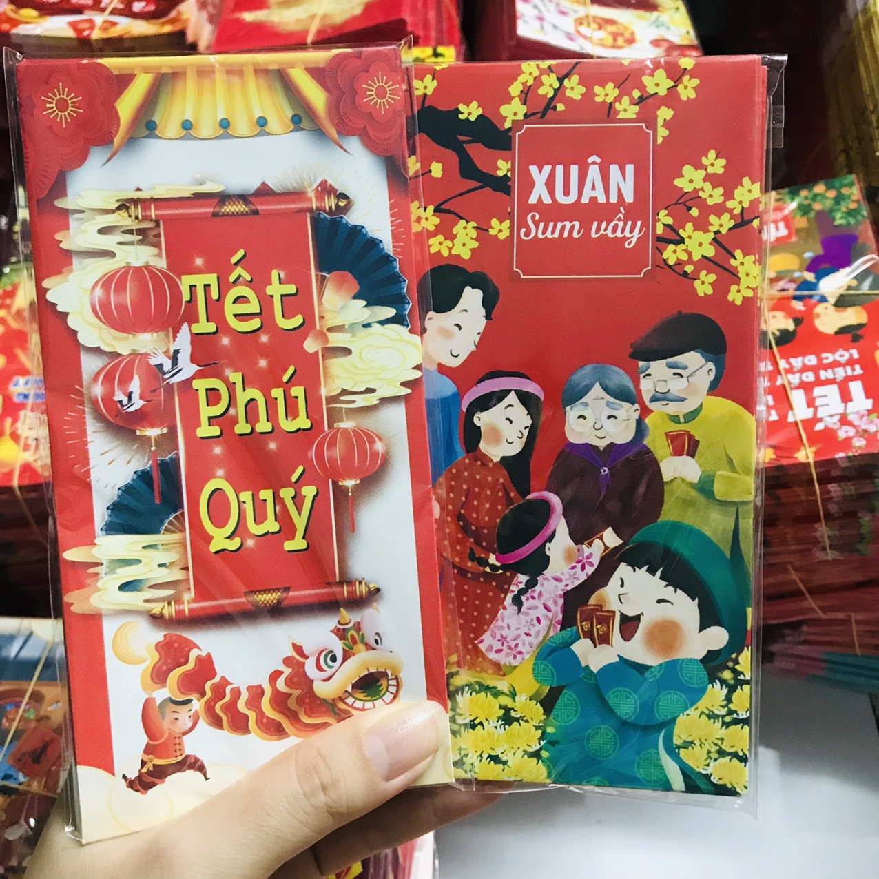 Combo 100 bao lì xì tết giáp Thìn 2024
