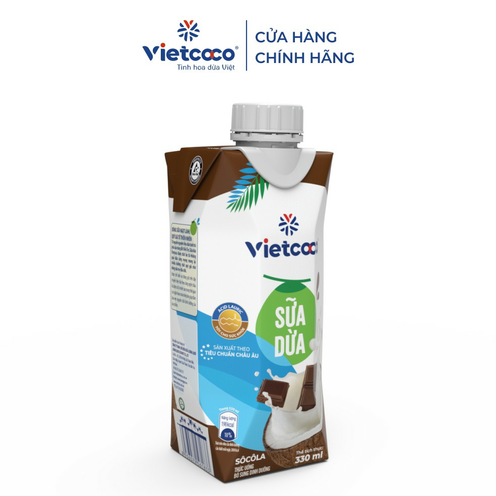 Sữa Dừa Socola Vietcoco Hộp 330ml