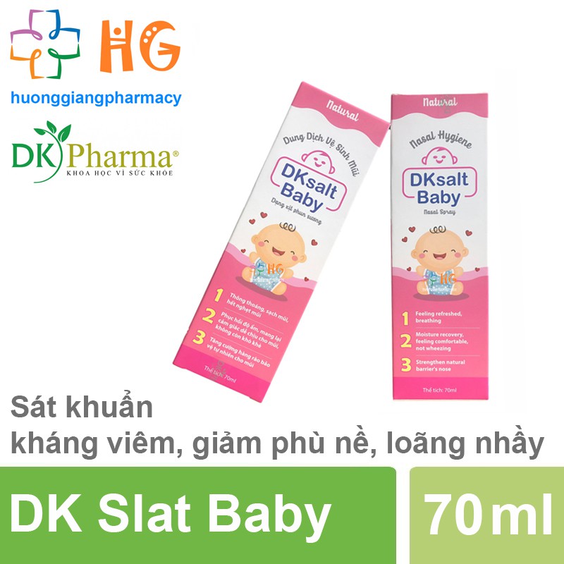 Dung dịch vệ sinh mũi Dk Salt Baby (Chai 70ml)
