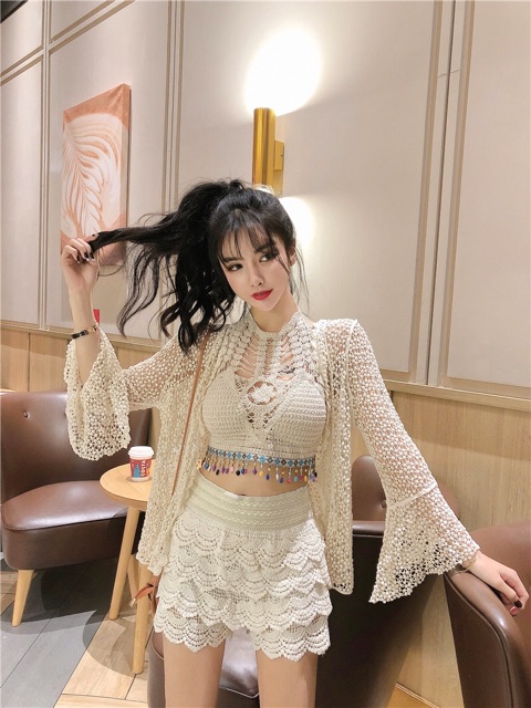 Set bikini len sành điệu