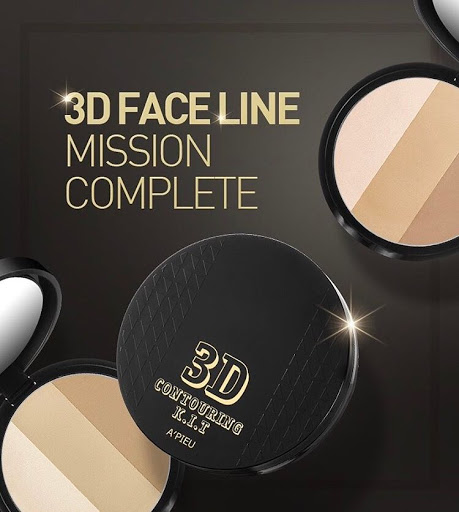 Phấn Tạo Khối 3 ô Apieu 3D Contouring Kit 9g