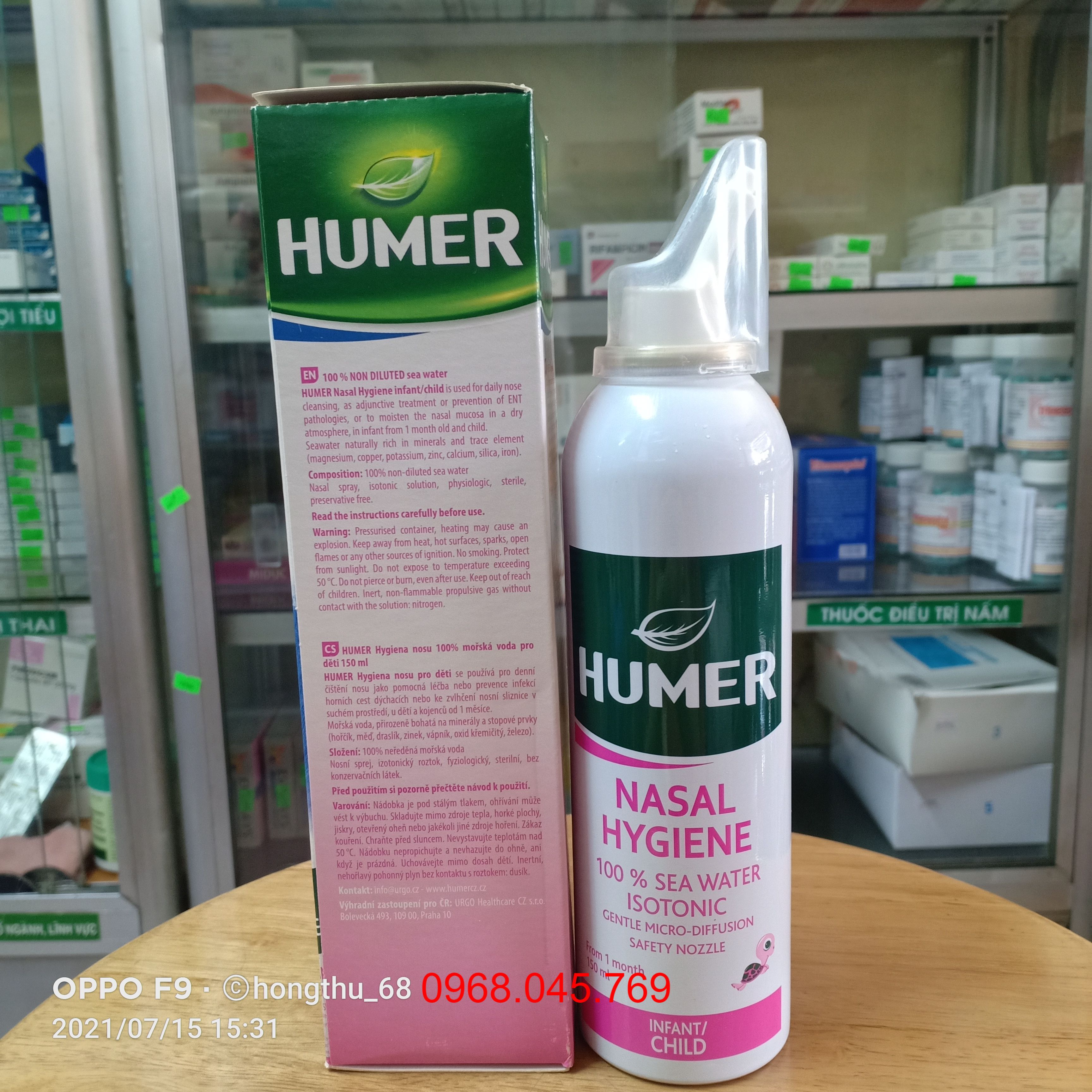 Humer dung dịch vệ sinh mũi - Lọ 150ml