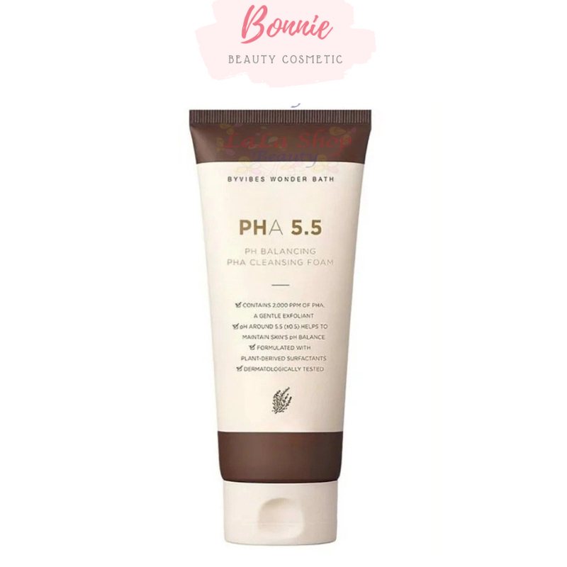 [HCM] Sữa Rửa Mặt Byvibes Wonder Bath PHA 5.5 PH Balancing Cleansing Foam