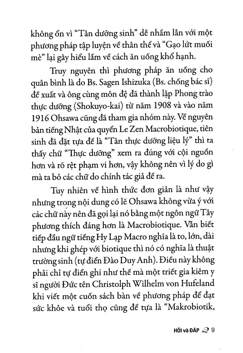 [HCM]Phương Pháp Ohsawa - Hỏi Và Đáp