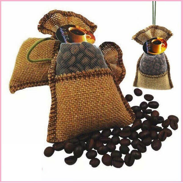 Túi thơm cafe treo xe + Tặng kèm lọ tinh dầu cà phê, Túi thơm khử mùi ô tô, lọ thơm ô tô mùi hương dễ chịu lan tỏa đều trong không gian, giúp bạn luôn cảm thấy thư thái.