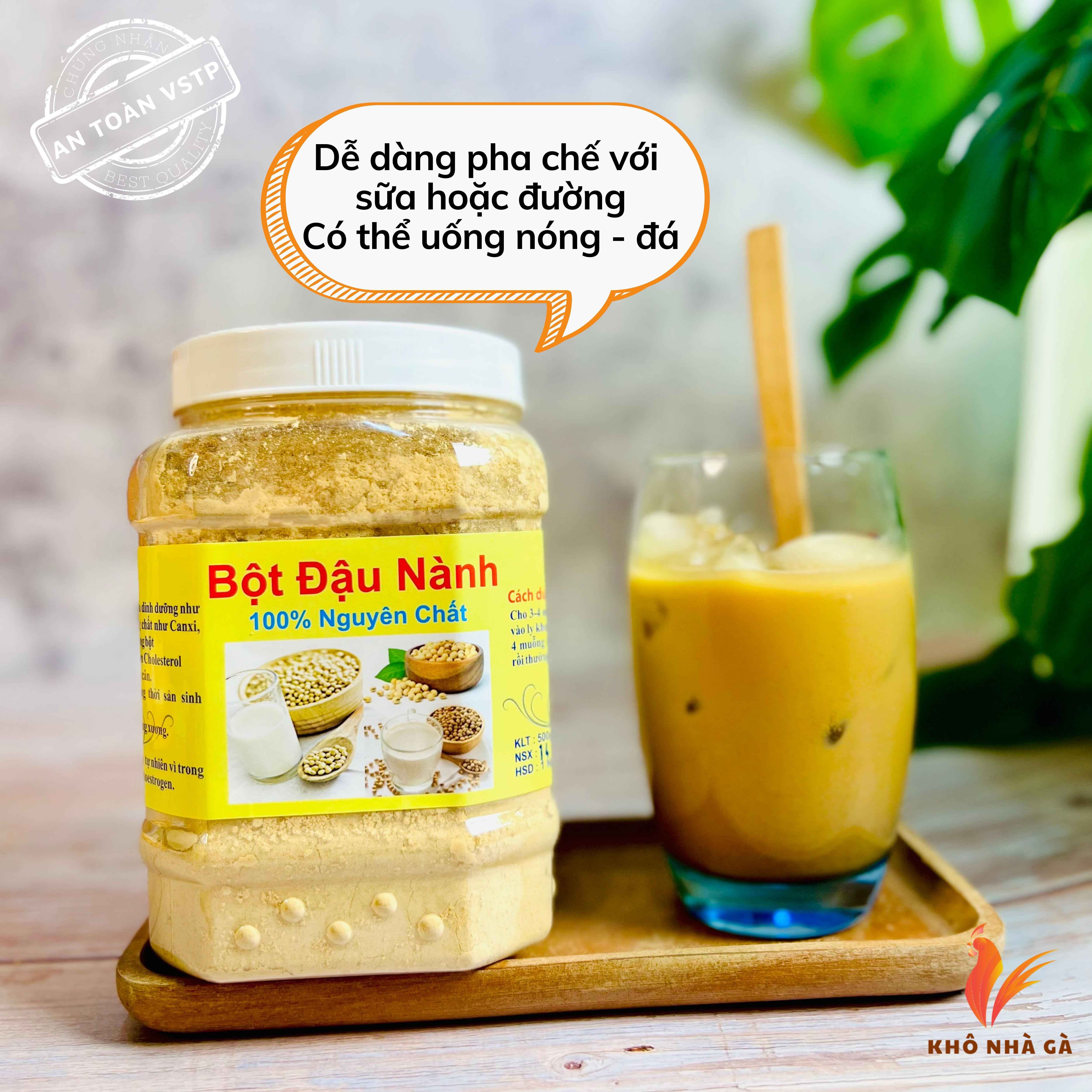 Bột đậu nành rang xay hủ 500 gram