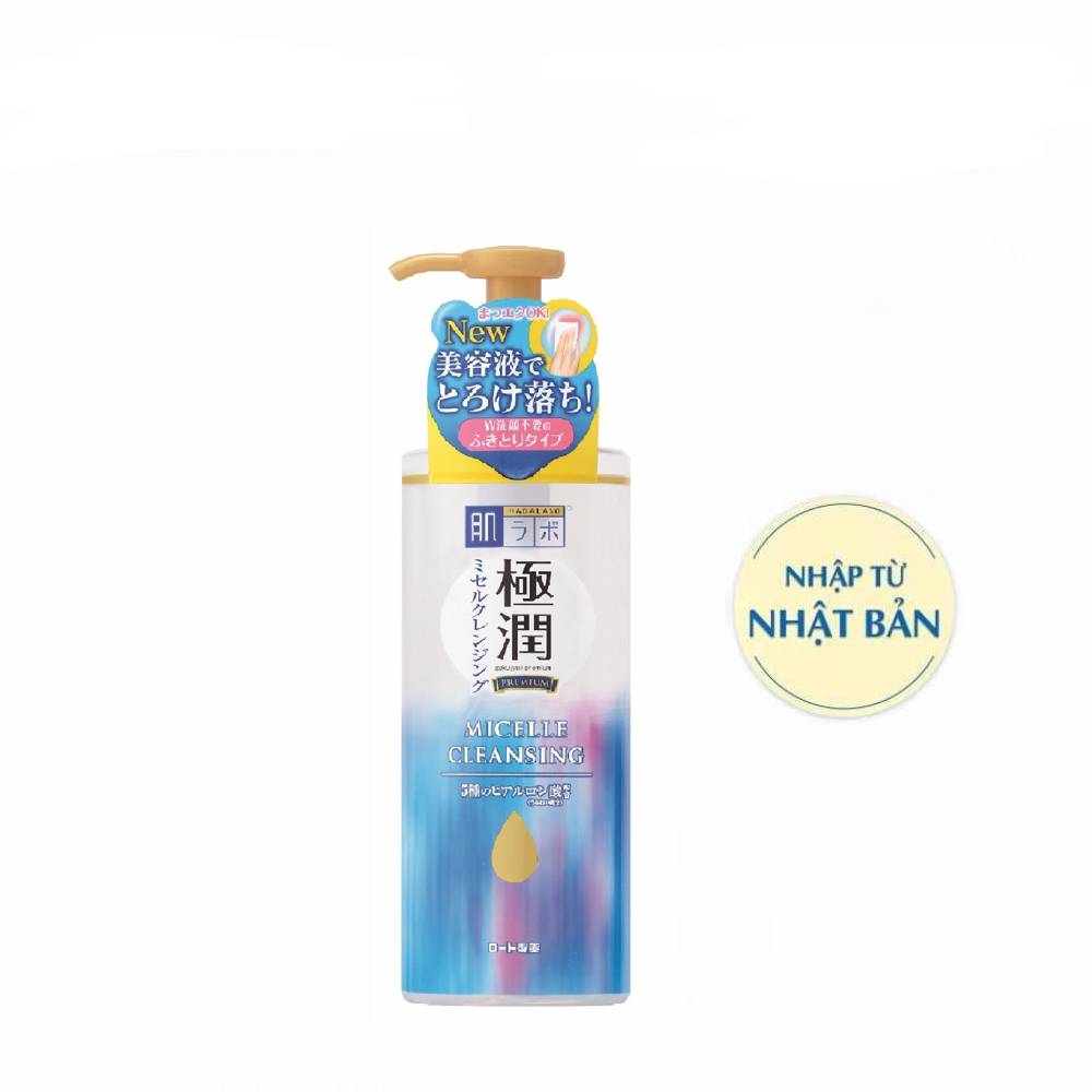 Hada Labo Nước tẩy trang dưỡng ẩm Gokujyun Premium Micelle Cleansing 330ml