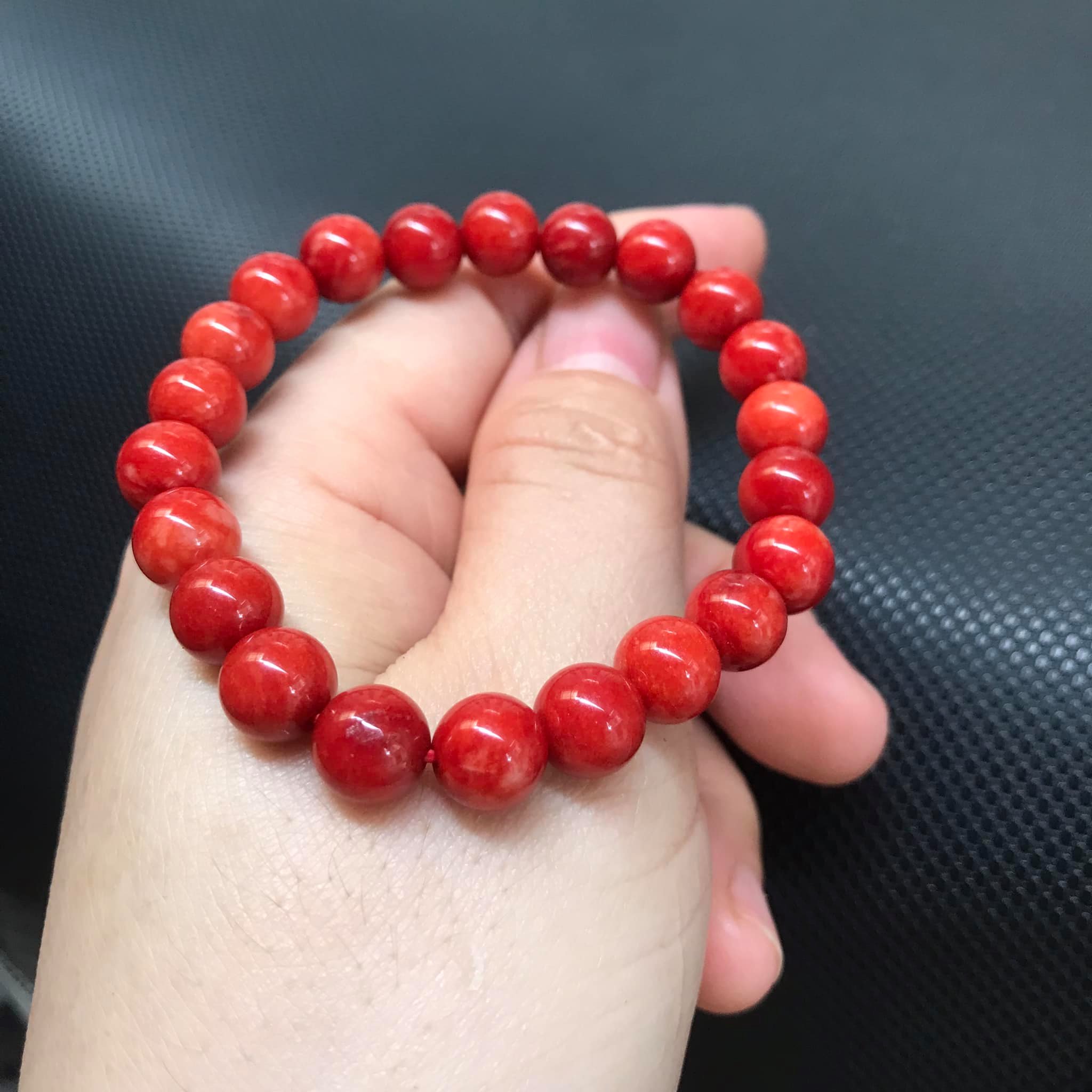 VÒNG TAY CẨM THẠCH HUYẾT size 8ly