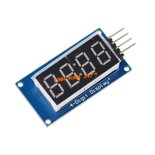 MODULE 4 LED 7 ĐOẠN 0.36 INCH KIỂU ĐỒNG HỒ DÙNG IC TM1637