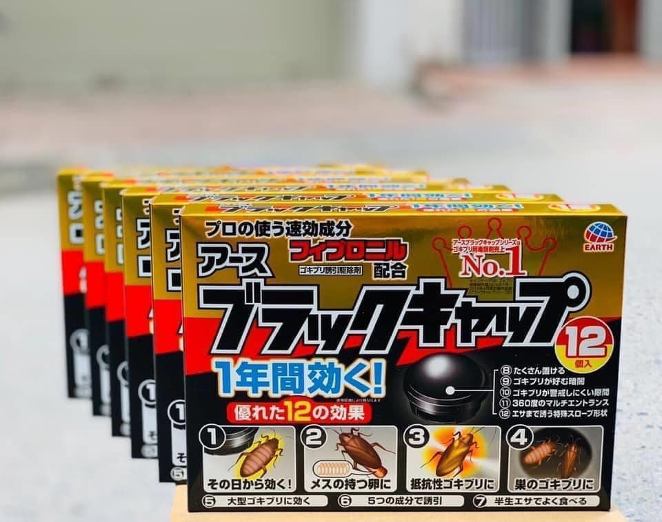 Thuốc diệt gián Nhật Bản hộp 12 viên Barracks Cap