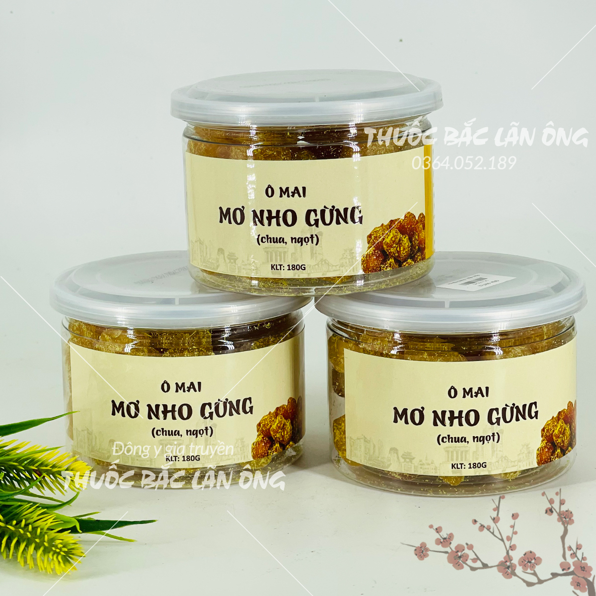 Ô mai mơ nho gừng đặc sản Hà Nội (Vị chua chua ngọt ngọt thơm ngon)