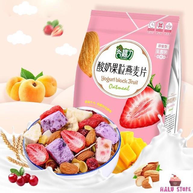 NGŨ CỐC ĂN KIÊNG SỮA CHUA MIX HẠT HOA QUẢ