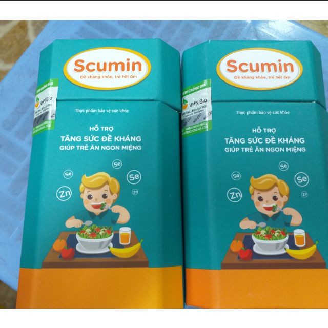 [ Quà Tặng Hấp Dẫn ] Scumin - Đề Kháng Khỏe Trẻ Hết Ốm Hộp 20 gói