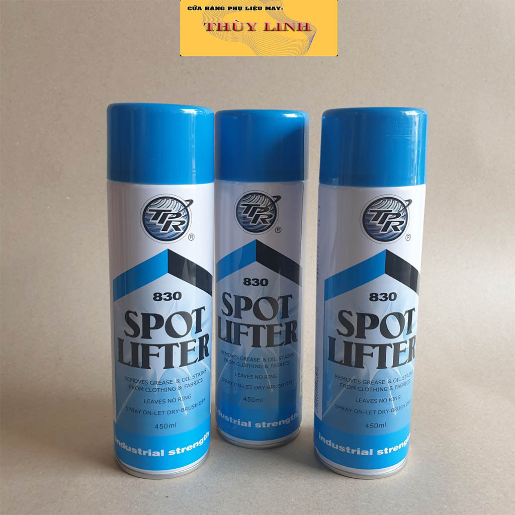 Chai tẩy dầu trên vải 830 TPR