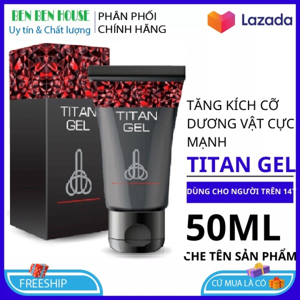 Titan gel nga bôi trơn và tăng kích cỡ cậu nhỏ 50ml hiệu quả , che tên sản phẩm ,tăng cường sinh lý nam giới