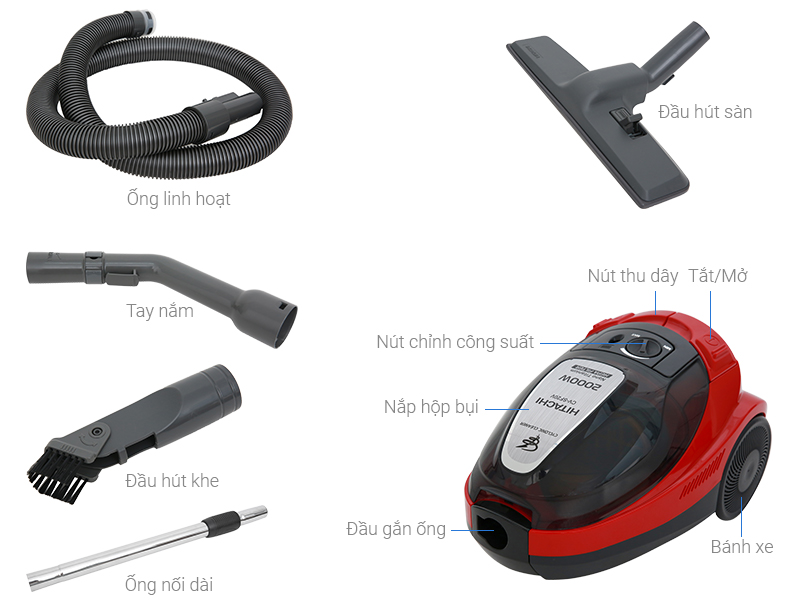 MÁY HÚT BỤI HITACHI CV-SF20V