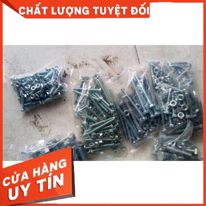 Combo 5 con bulong bộ lục giác ren M12,bu long con tán
