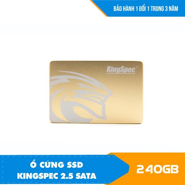 Bảng giá Ổ cứng SSD KingSpec 240GB – CHÍNH HÃNG – Bảo hành 3 năm – SSD 240GB – Tặng cáp dữ liệu Sata 3.0 Phong Vũ