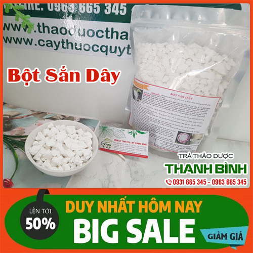 Bột sắn dây 500g loại đặc biệt - dược liệu thanh bình