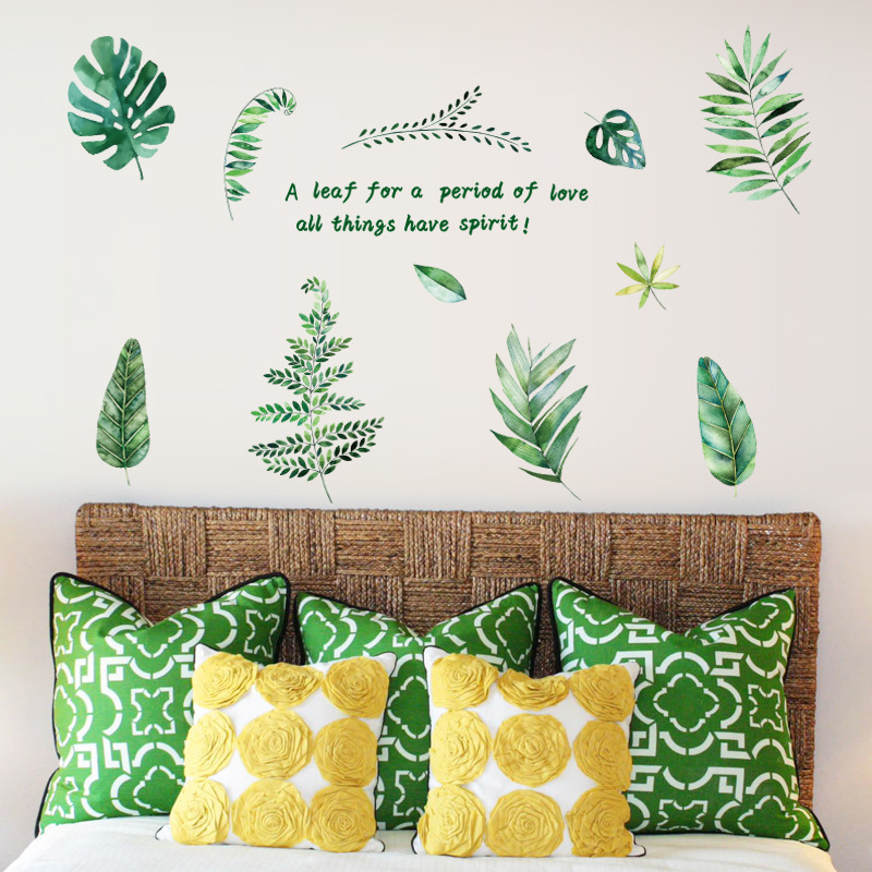Decal dán tường lá cây 02 SK9238