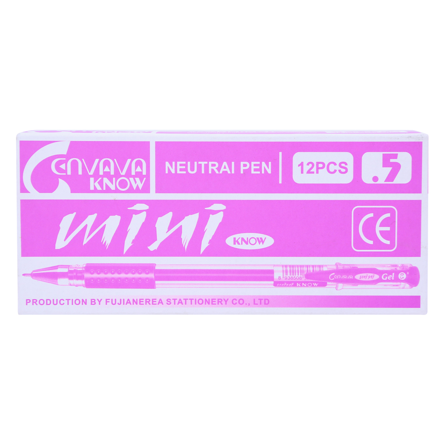 Hộp bút gel, bút nước mini Cenvava - 0.5mm (12 cây/hộp)