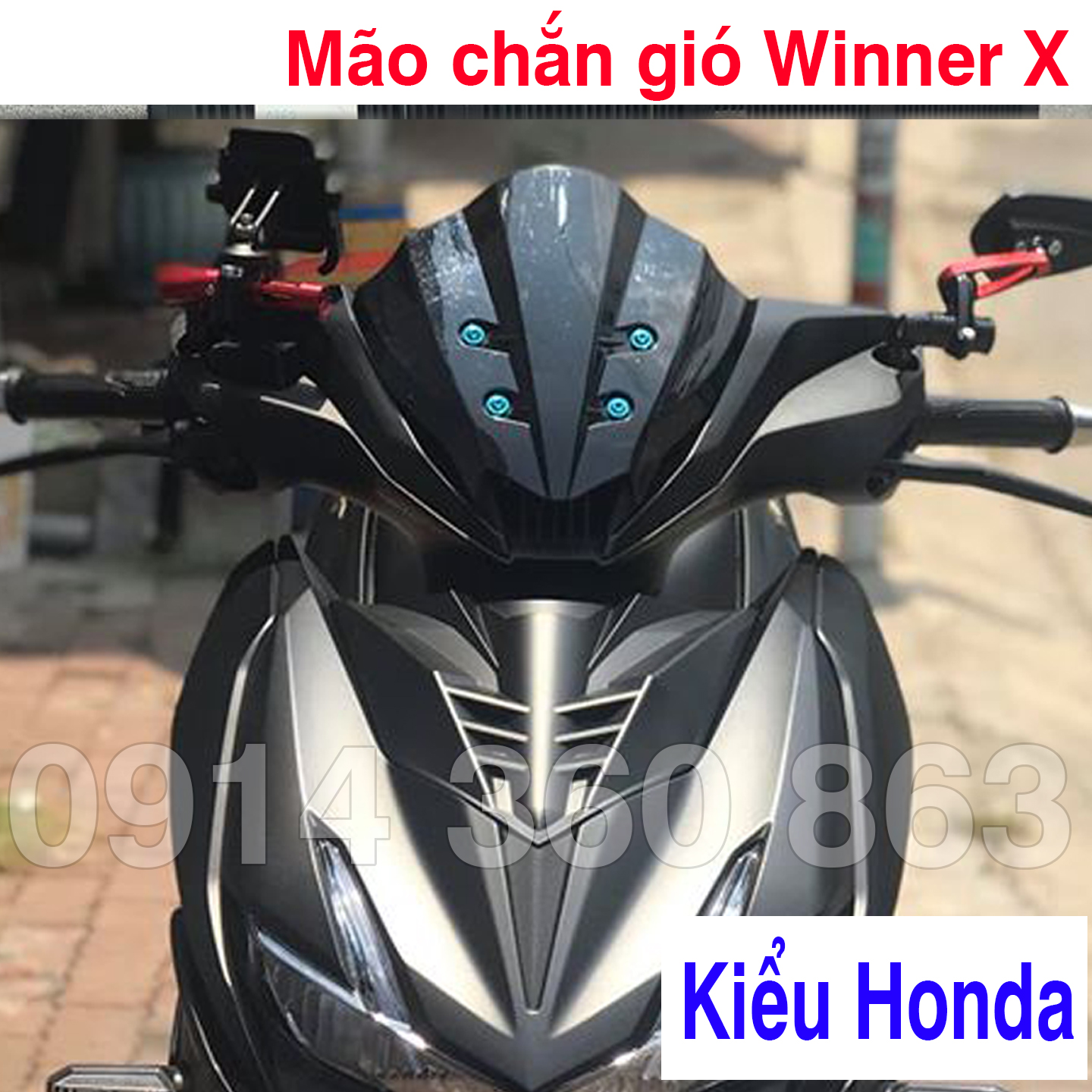 [ xả kho ] Mão chắn gió Winner X Kiểu Honda