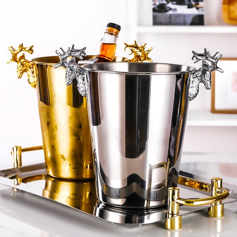 Xô Đá Inox #304 Cao Cấp Đầu Hươu