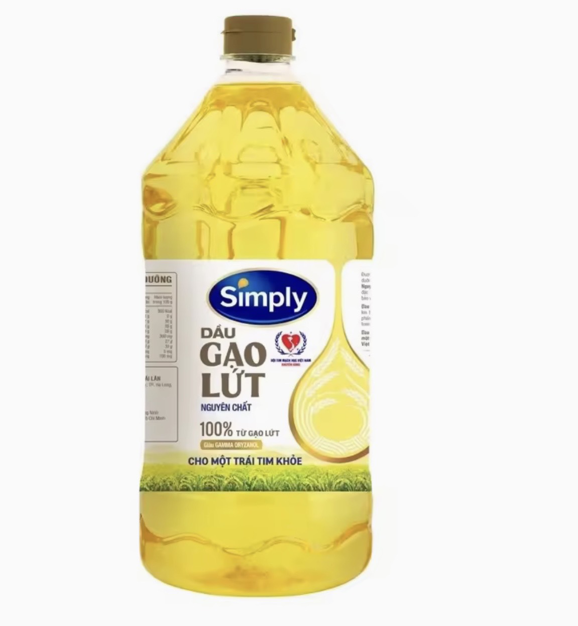 dầu gạo lứt Simply can 2L