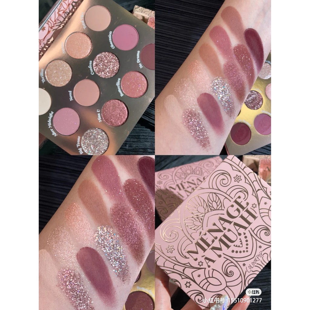 [❌CÓ SẴN-XEM LƯU Ý❌] Bảng phấn mắt Colourpop Boudoir Noir/Menage A Muah