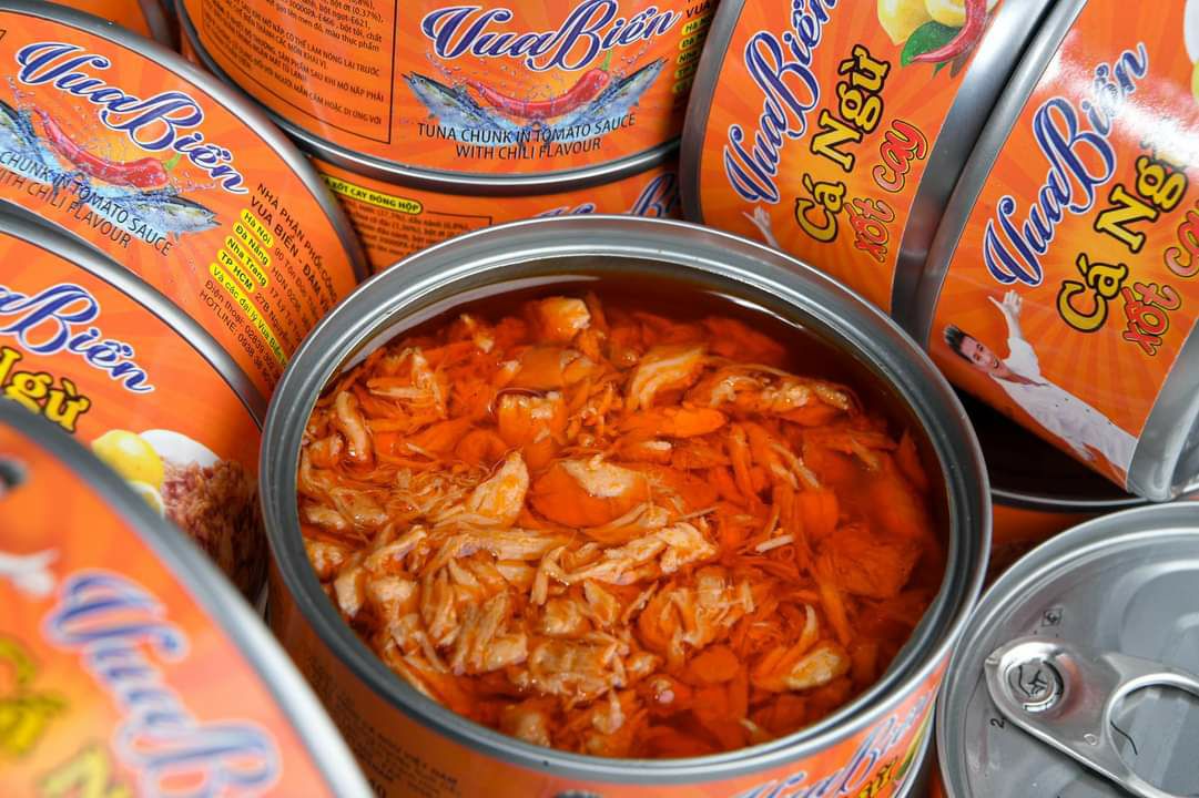 cá ngừ ngâm dầu sốt cay