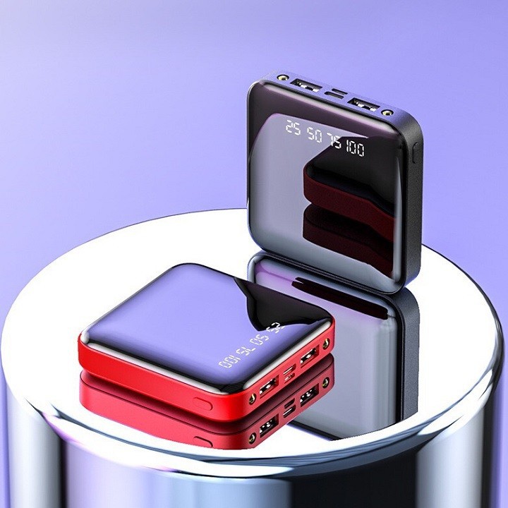 Sạc Dự Phòng Power Bank Mặt Kính Cao Cấp