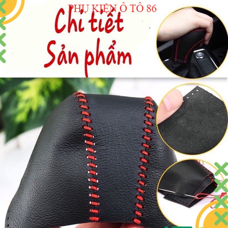 BỌC CẦN SỐ, PHANH TAY MITSU XPANDER AT, DA BÒ THẬT, BẢO HÀNH 2 NĂM