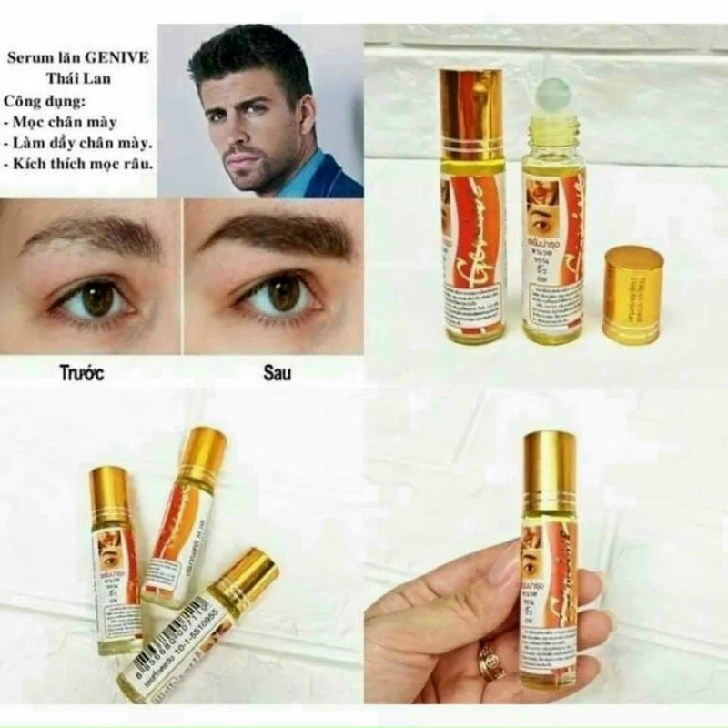 Lăn Kích Mọc Mi Chân Mày Genive 10ml