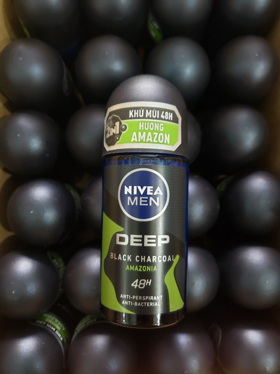 [HCM]Lăn ngăn mùi NIVEA MEN Deep than đen hoạt tính hương rừng Amazon (50ml)