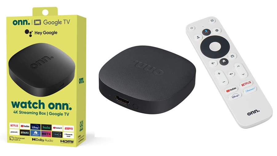Android Tivi Box Onn Android Box TV Android 12 4K UHD HDR Google Cast Chrome Cast Netflix