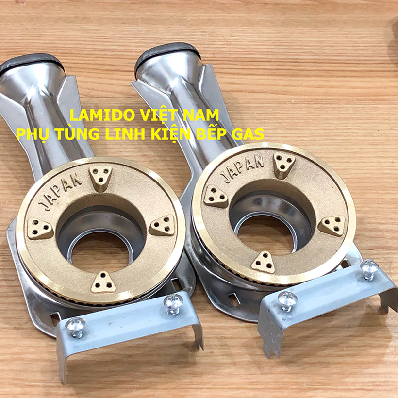 COMBO 2 Cái Điếu inox + Đầu Đốt sen chia lửa bếp gas chén đồng  - [ HỎA TỐC ] [LINH KIỆN] - ( Kèm Bass gắn + Vít)
