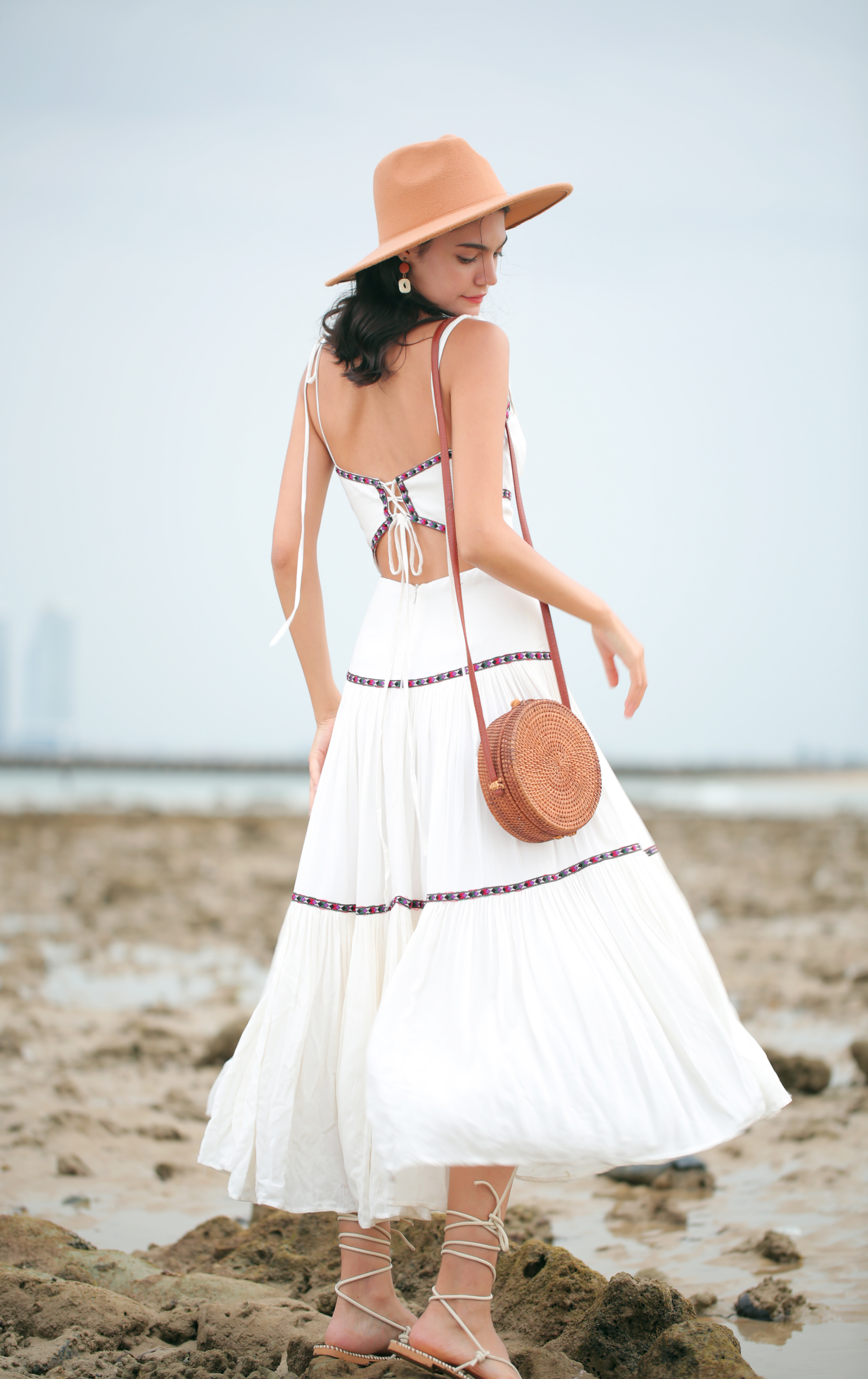 SÒ VINTAGE - CAROLINA Đầm xô phối thổ cẩm