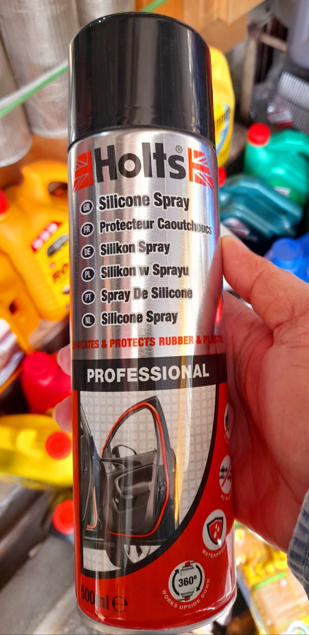 [HCM][ CHAI XỊT SILICONE BẢO VỆ CAO SU-NHỰA] Holts Silicone Spray 500ml