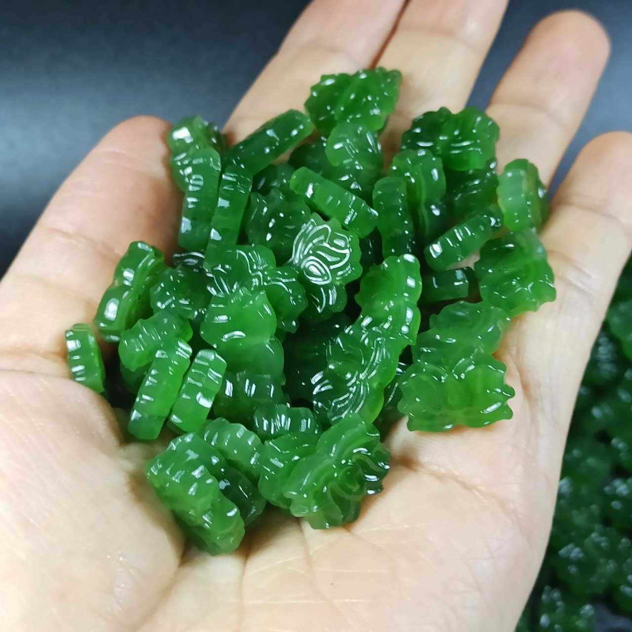 Charm Hoa Sen bích - 2 size - tặng 2 hạt Bích