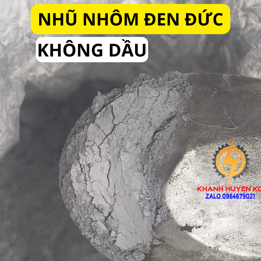 Nhũ nhôm đen đức hàng chuẩn không dầu siêu mịn 200g