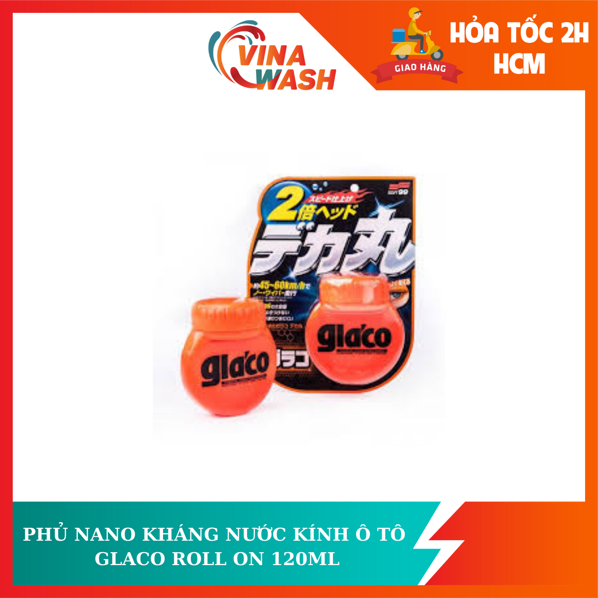 Dung dịch phủ Nano kính ô tô Glaco Roll On
