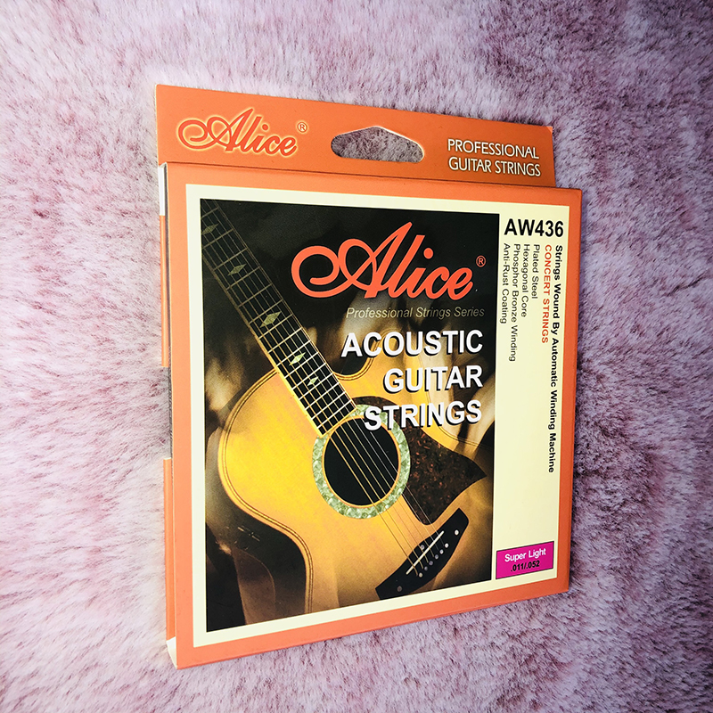 Bộ 6 dây đàn guitar acoustic Alice AW436 âm thanh tự nhiên và chân thật có độ bền cao dễ dàng sử dụng - Duy Guitar Store Phụ kiện đàn guitar giá tốt