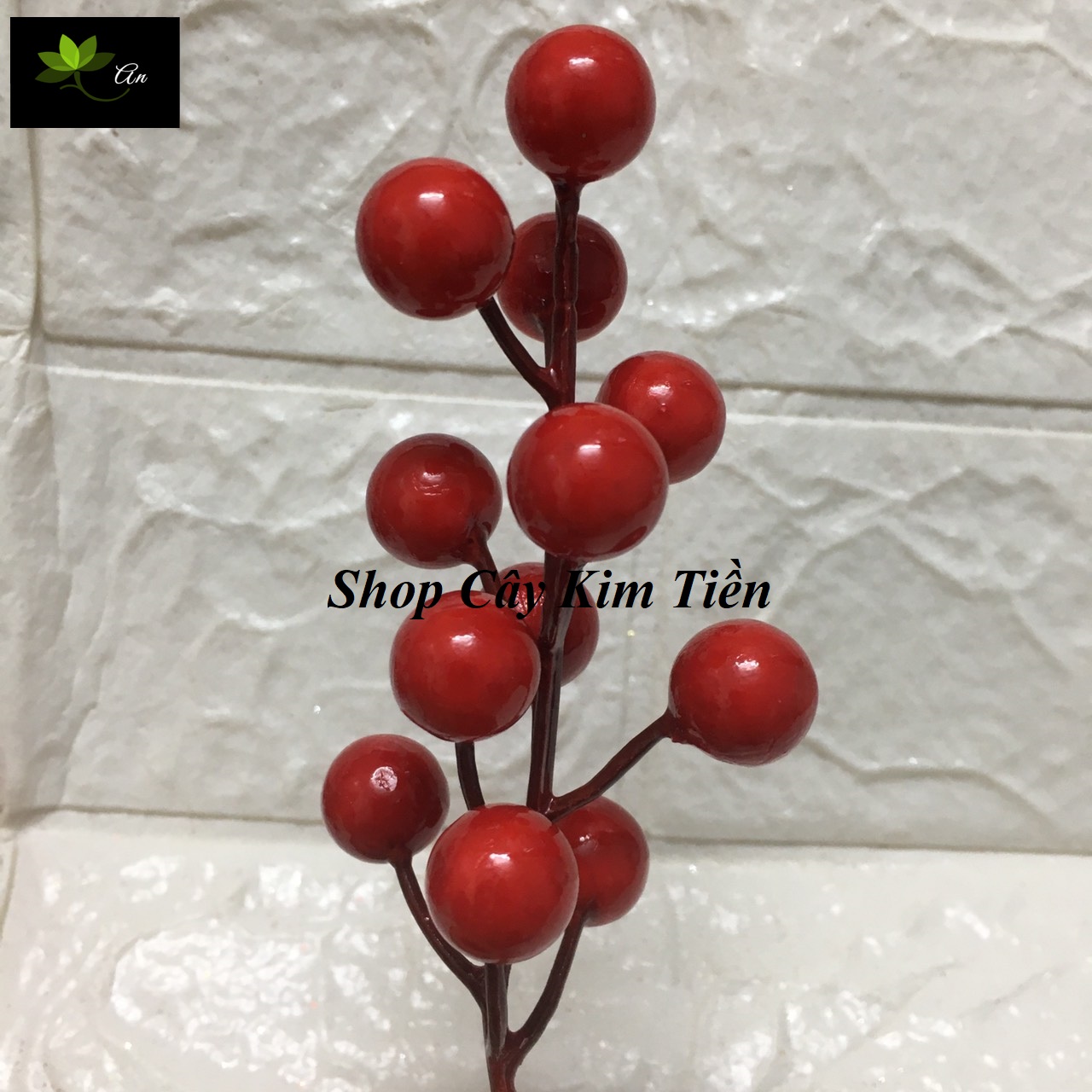Đào đông chùm 12 quả ( quả 14mm)  dùng trong trang trí