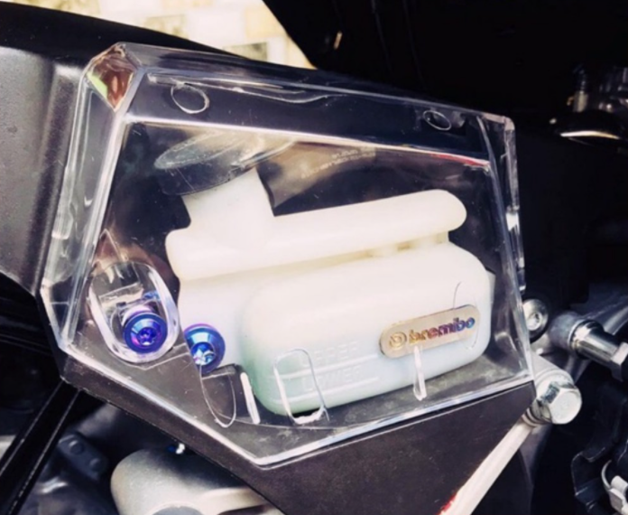 Nắp che nước làm mát trong suốt cho xe AB 125-150, Vario 150, Sh Mode, PCX